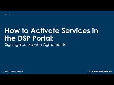 How to Activate Services