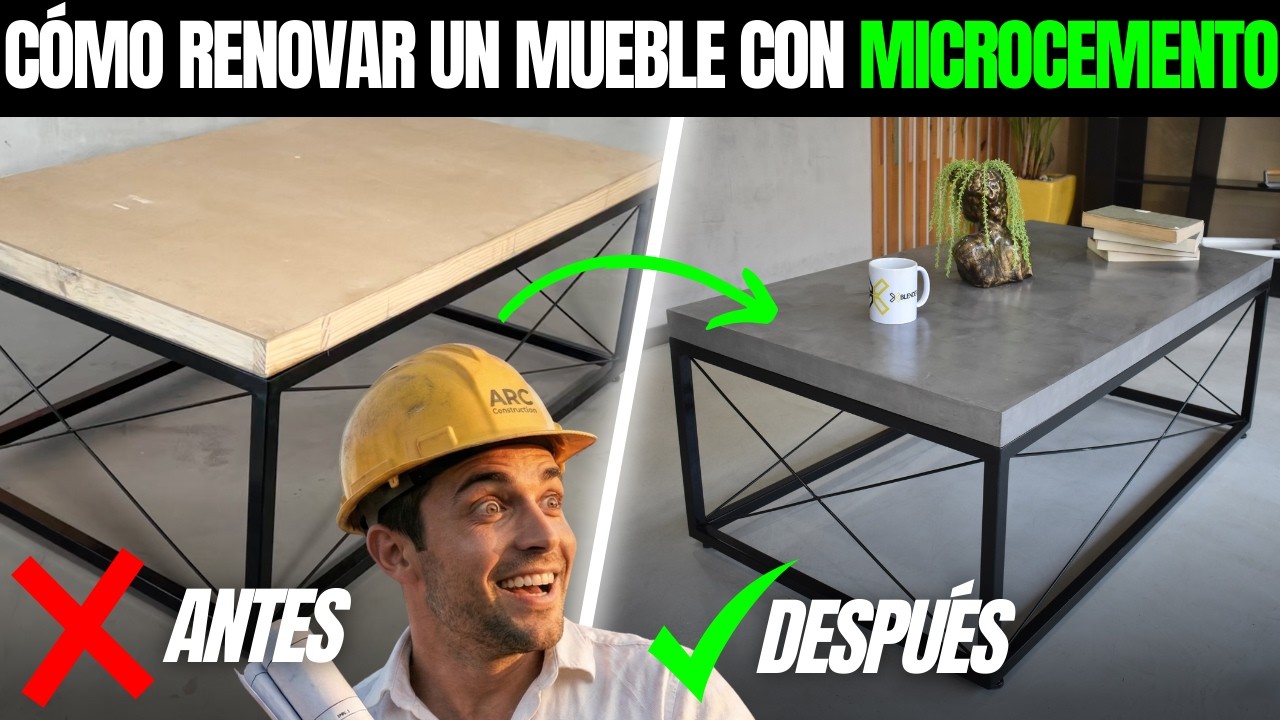Cómo RESTAURAR un MUEBLE con MICROCEMENTO fácilmente❗❗