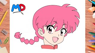 HOW TO DRAW RANMA SAOTOME (WOMAN FORM) FROM RANMA 1/2 | SIMPLE SKETCHER #180
