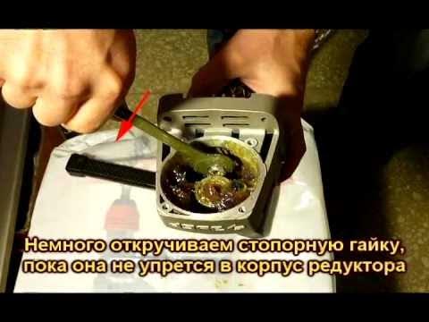 Заклинила гайка болгарки как открутить Замена шестерни на УШМ (Болгарке) - YouTube