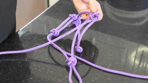 How to make a rope halter for a horse or donkey.  ...