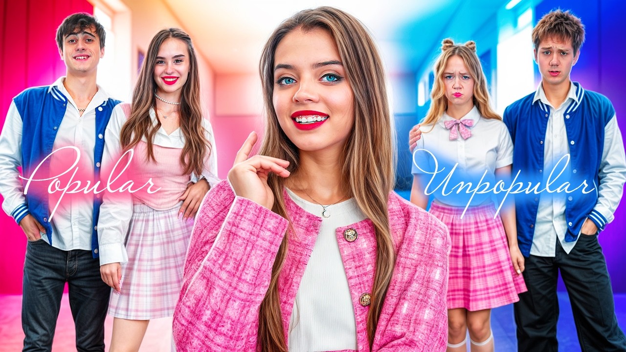 فتاة ثرية تتظاهر بالفقر في المدرسة! شعبية مقابل عدم شعبية!