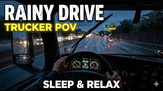 RELAXING SOUNDS OF DRIVING IN THE RAIN THROUGH THE BACKROADS OF LOUISIANA