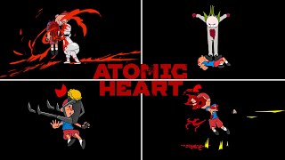 Atomic Heart Cartoon Boy Vs Fallout Vault Boy Death Scenes Atomic Heart - All Death Animations 4K
