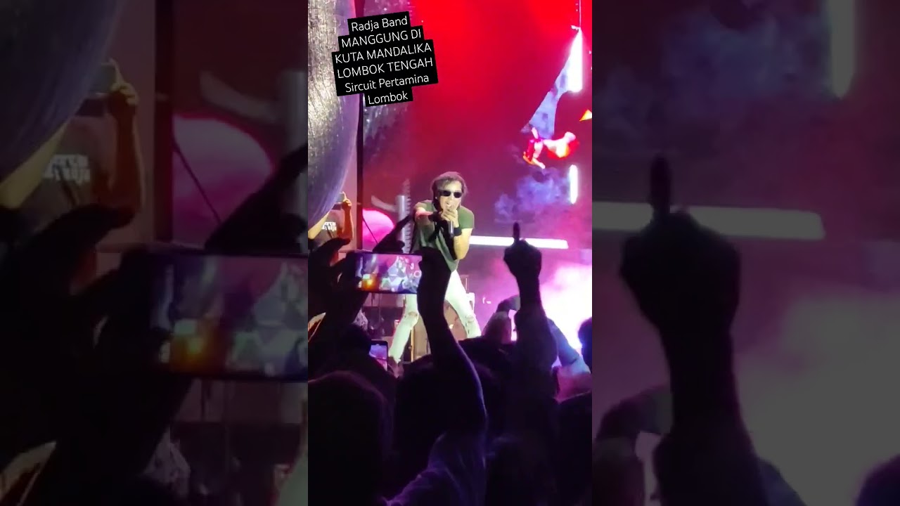 keseruan Band Radja di Kuta Lombok