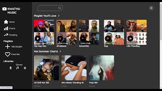 Kwathu Music Web-app  Project (Laravel & Vue) screenshot 5