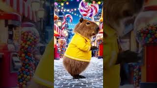 Viral Cute Capybara Bubble Gum Dance Compilation