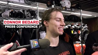 Connor Bedard speaks on Day 5 of Training Camp | Chicago Blackhawks