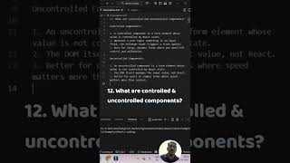 Controlled vs Uncontrolled Components in React | Master React Form Handling in 60 Seconds