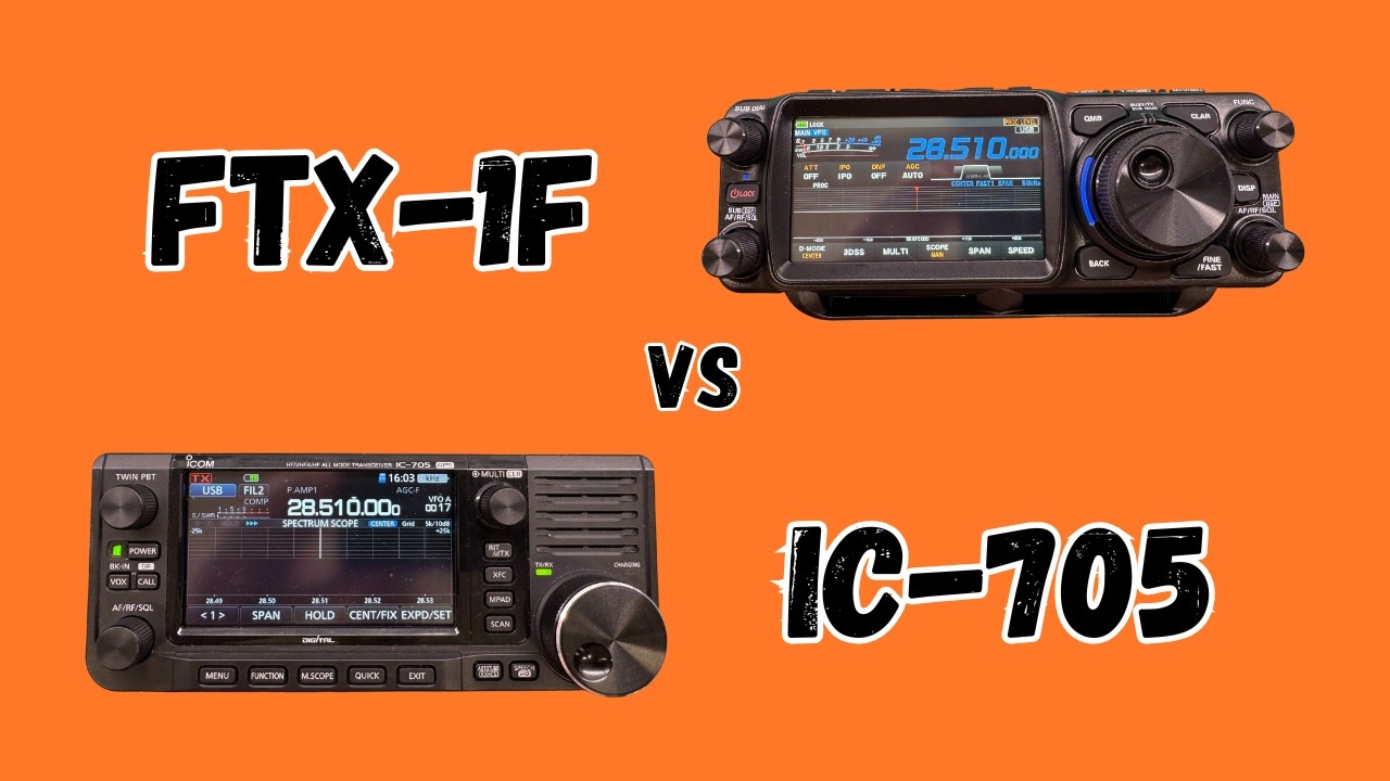FTX-1F vs IC-705 - Comparing size and weight - YouTube