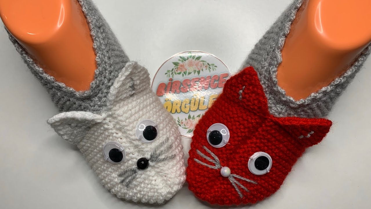 HAYVAN FİGÜRLÜ / PATİK YAPIMI /İKİ ŞİŞLE ÖRÜLEN / ÇOK KOLAY !!!