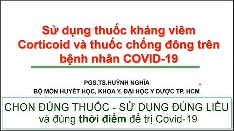 Hướng dẫn sử dụng corticoid bộ y tế