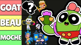 JE CLASSE TOUS LES NOUVEAUX SKINS BRAWL STARS (et on les essais)