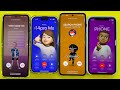Incoming+ Outgoing Call Samsung Z Flip+Z Flip 5 vs IPhone 14 Pro + IPhone 11
