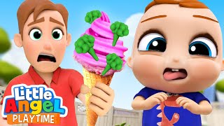 Broccoli Ice Cream! Yucky!  | Fun Sing Along Songs by Little Angel Playtime