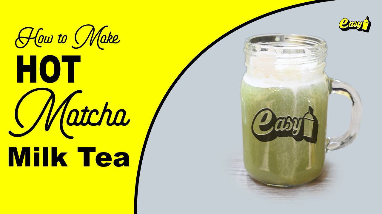 How to make HOT Matcha Milktea EASYBRAND YouTube