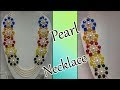 #74 How to Make Pearl Beaded Necklace || Diy || Jewellery Making
