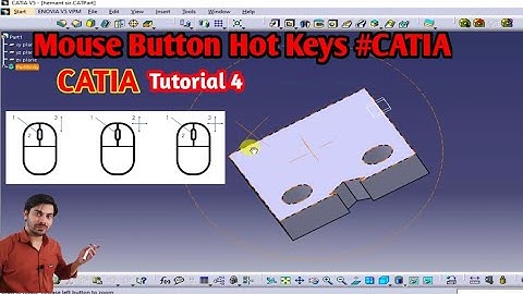 Catia Tutorial 4 mouse hot keys how to roll and move the object in CATIA CATIA Mouse button hot keys