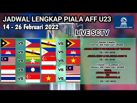 LENGKAP ‼️ JADWAL PIALA AFF U23 2022