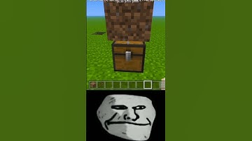 Minecraft Logic🤔 (Troll Face Meme) #shorts #minecraft #logic