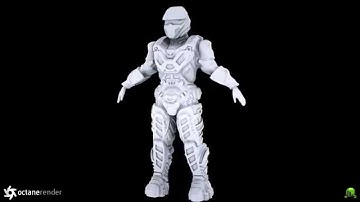 Armor Concept - Turntable in Octane Render