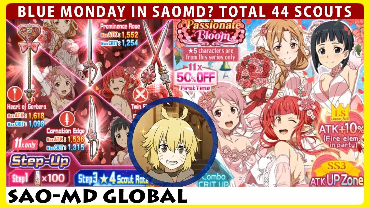 Blue Monday in SAOMD? Passionate Bloom Total 44 Scouts! (SAOMD Memory Defrag)
