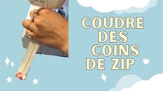 Coudre de jolis coins de Zip sur une pochette