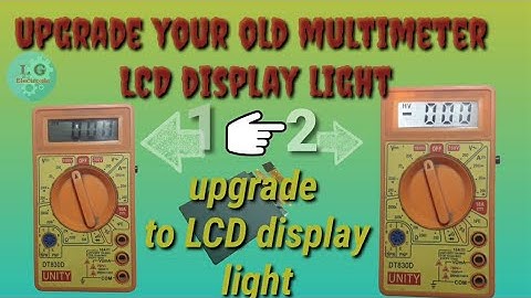 Upgrade Your Old Multimeter, Add Backlight To Any Multimeter, LCD Backlight For Multimeter.
