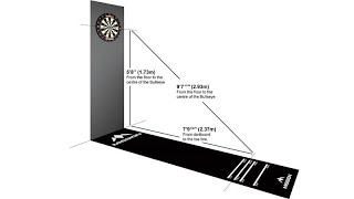 How to measure dartboard height and Oche (throwline) distance. screenshot 5