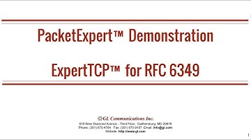 PacketExpert - RFC 6349