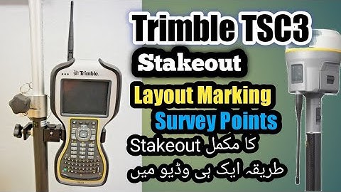 How to stakeout with Trimble GPS (TSC3) || Layout Marking with Trimble GPS TSC3 @SurveyMentorWaqas