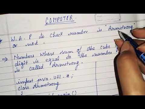 Program to check a number is Armstrong or not in java - YouTube