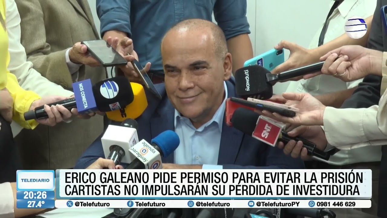 Erico Galeano pide permiso para evitar la prisión