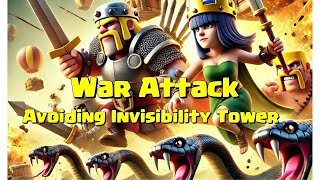 Handling the Invisibility Tower Protecting TH in War Attack. #clashofclans #clashofclanstips screenshot 4