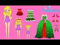 PAPER DOLLS MOTHER & DAUGHTERS DRESS UP FAMILY LOOK NEW WINTER CLOTHES HOW TO MAKE DOLLHOUSE IN ALBU