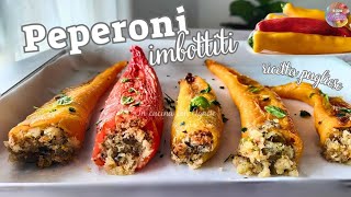 Peperoni Ripieni al Forno RICETTA TIPICA PUGLIESE 🌶️ peperoni imbottiti di pane raffermo