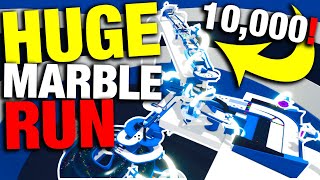 HUGE Marble Run VS 10,000 Marbles!!! - Marble World