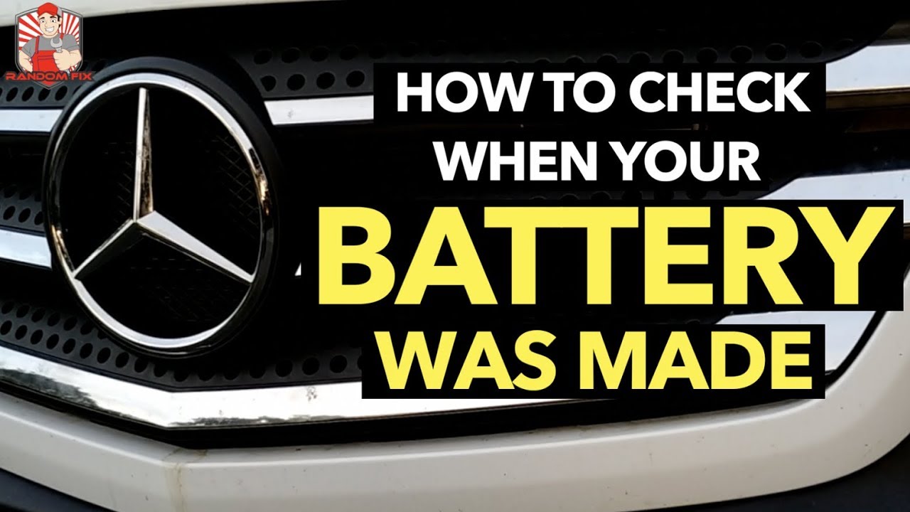 How To Tell How Old Your Battery Is How To Check Age of Car Battery on Varta Battery - YouTube