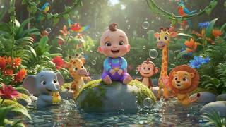 🎵 বুদবুদ ফাটার চমক | বাচ্চাদের ছড়া | শিশুর গান, মজার বুদবুদের অভিযান 🛁🌴 screenshot 3