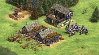 Age of Empires 2 DE - 4v4 LARGE FORTRESS BATTLES | Multiplayer Gameplay