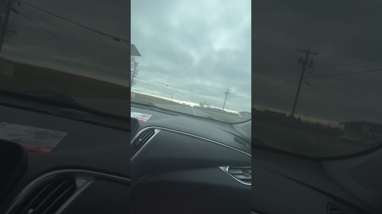 Driving on Route 19 in Upstate New York from Brockport to Bergen with future road construction.