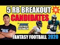 Fantasy Football Breakouts 2020 - 5 RB's to Target