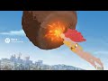 Giganta Saves The City From The Meteor