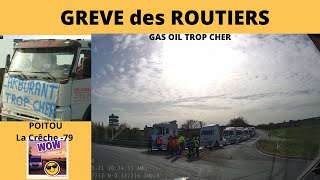 Grêve Des Routiers Gas-Oil Trop Cher