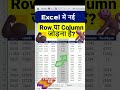 Excel Trick and Tip: How to Insert Rows and Columns Fast in Excel | Hindi Tutorial