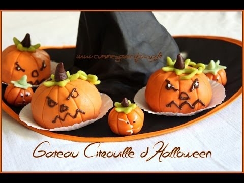 Halloween : Decorer un gâteau en citrouille d'halloween