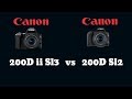 Canon 200D II / SL3 vs Canon 200D / SL2