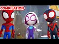 Top Marvel&#39;s Spidey and his Amazing Friend Villain Defeat Moments! | Compilation | @disneyjunior​