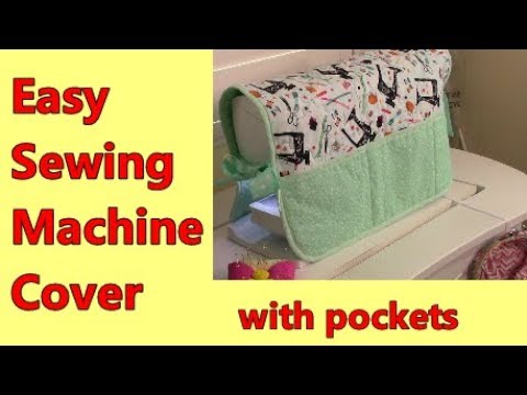 Sewing Machine Cover with customizable size pockets and ties - easy and  fun — Orange Dot Quilts