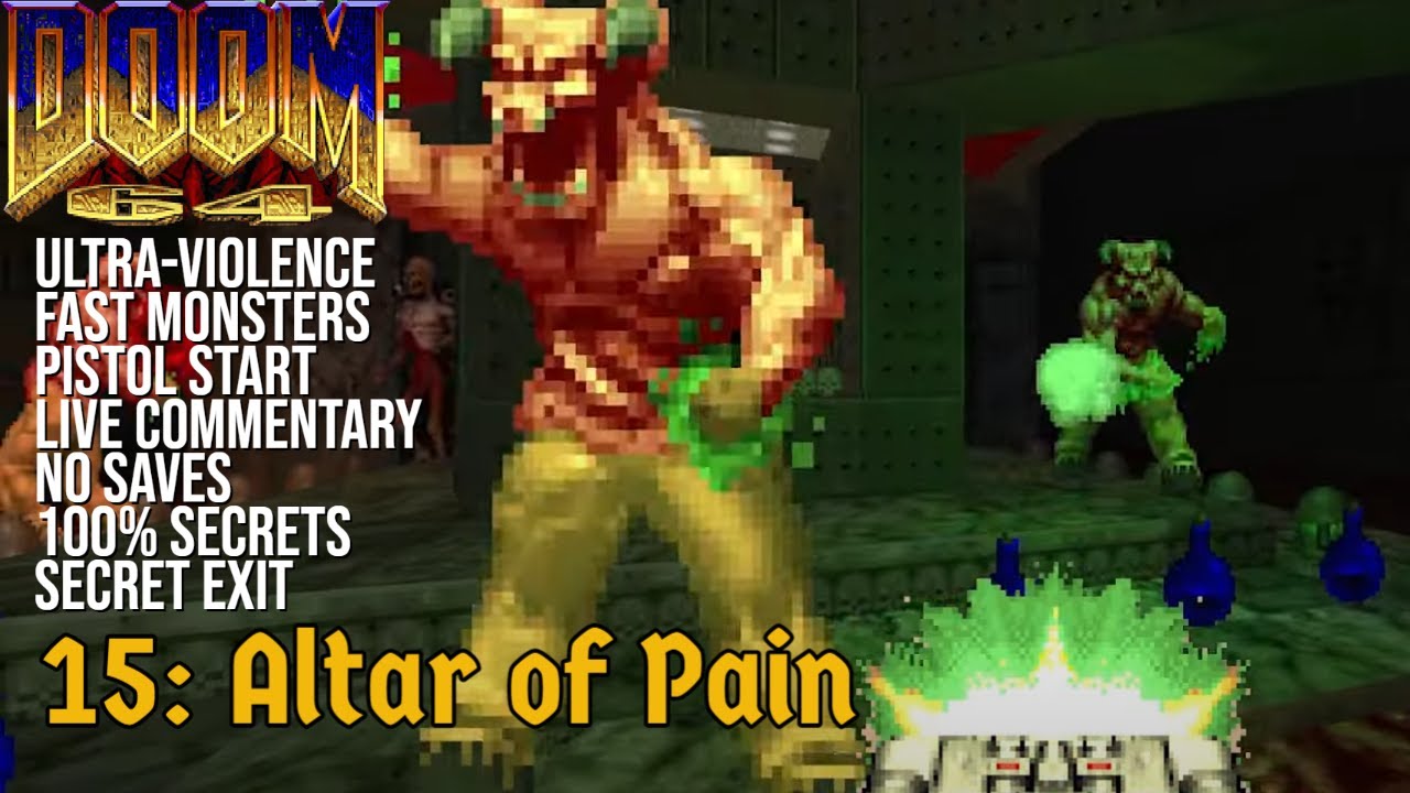 Doom 64 For Doom 2 Level 15 Altar Of Pain YouTube doom-64-for-doom-2-level-15-altar-of-pain-youtube